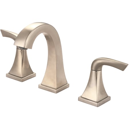 Pioneer Industries Two Handle Lavatory Widespread Faucet in PVD Brushed Nickel 3PR210-BN